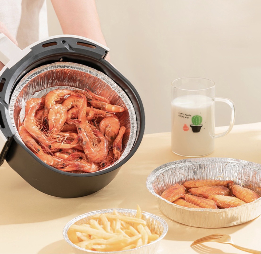Khay giấy bạc lót nồi chiên không dầu