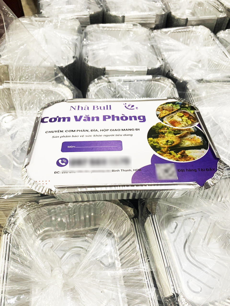 Khay nhôm đựng thức ăn