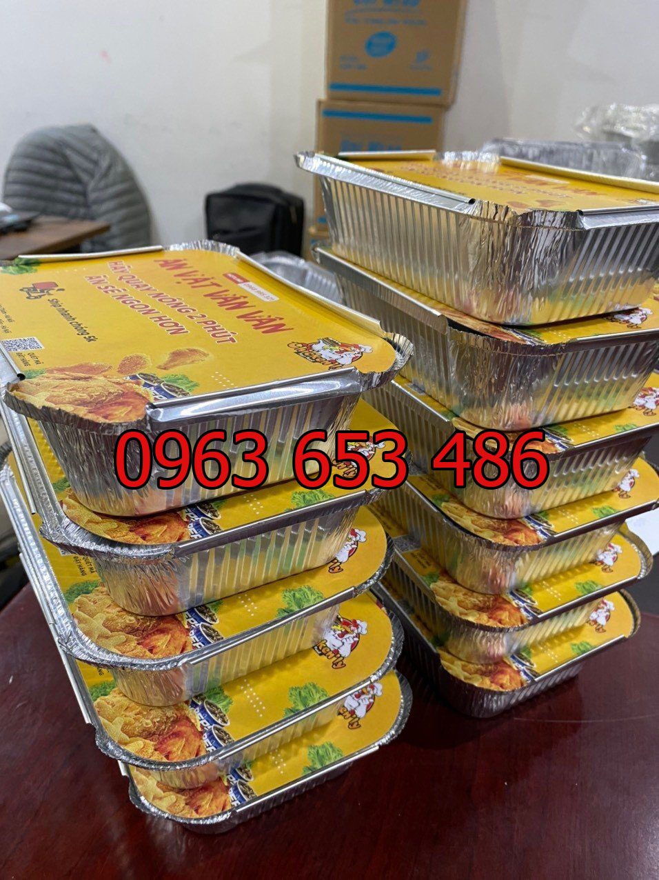 Khay nhôm đựng thức ăn