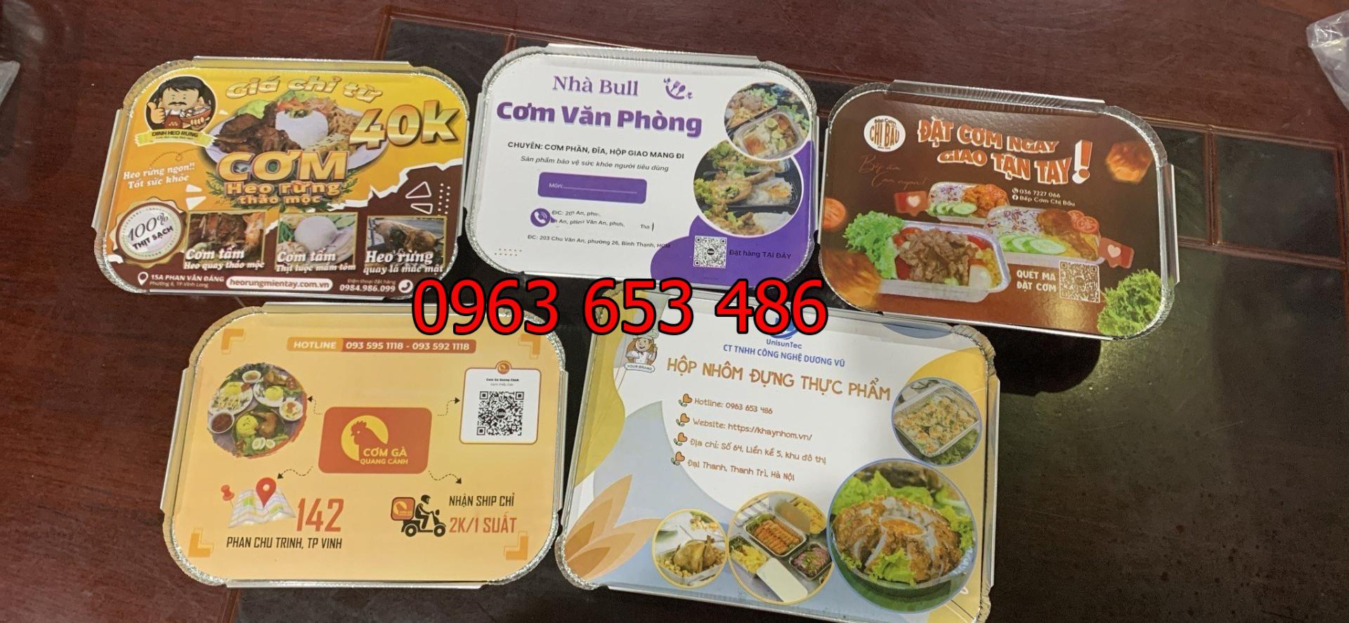 Khay nhôm đựng thức ăn