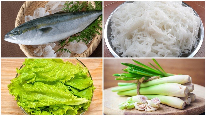 Nguyên liệu của món cá cam nướng giấy bạc
