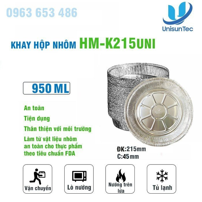Khay hộp nhôm 950ml