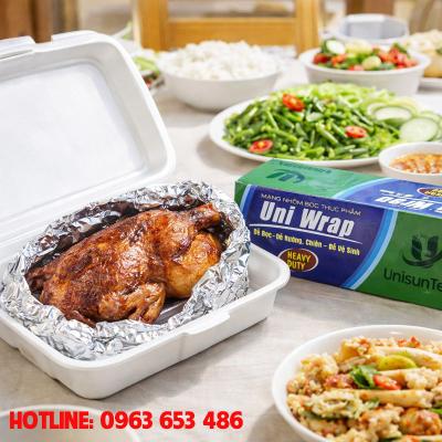 Cuộn Giấy Bạc Uniwrap 45cm x 250m – Màng Nhôm Bọc Thực Phẩm Chịu Nhiệt, Giá Sỉ Tận Gốc